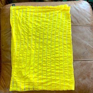 Yellow infinity scarf